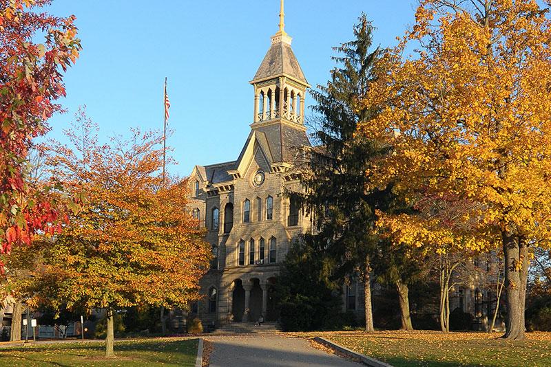 Old Main in the fall